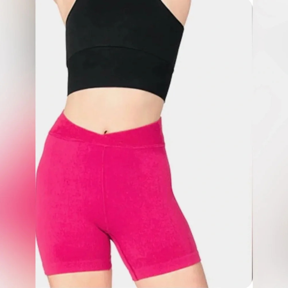 FP Movement Free Throw High Rise Ribbed Bike Shorts size XS Passion Fruit - Picture 2 of 10